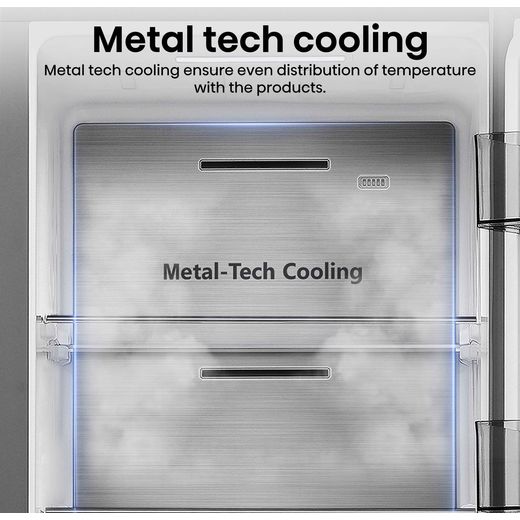 Hisense Pureflat Infinite American Fridge Freezer - Stainless Steel -Annotation - Metal tech cooling